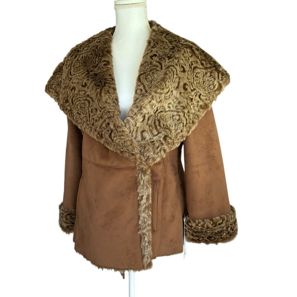 Terry Lewis - Luxuries Faux Suede and Fur Jacket, sizePS, NWT - Picture 3 of 16